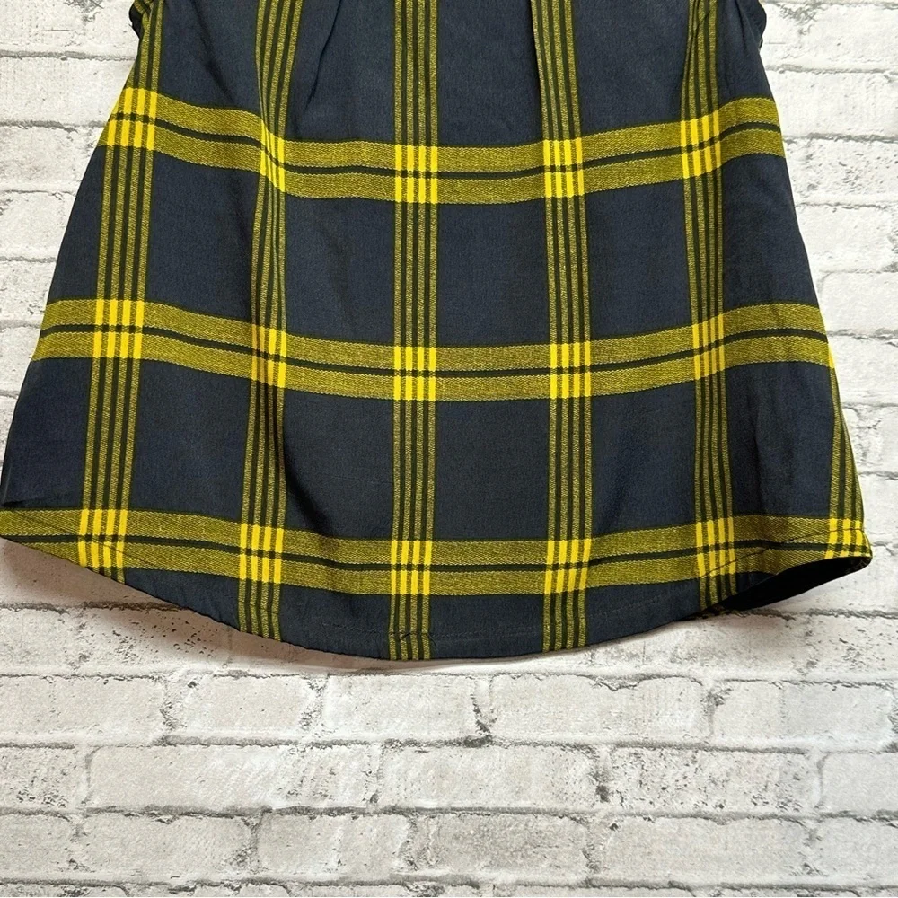OLD NAVY Black Yellow Size 5T Sleeveless Plaid Toddler Kids Top